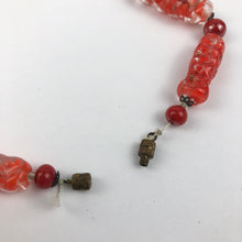 Load image into Gallery viewer, Vintage Red Glass Necklace