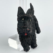 Load image into Gallery viewer, Charming Original 1940's Large Black Scottie Dog Celluloid Brooch with Moveable Head