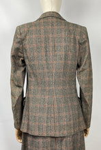 Load image into Gallery viewer, Original 1930s Black, Cream and Red Check Walking Suit - Bust 34 35
