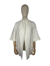 Load image into Gallery viewer, Original 1930's Marshall & Snelgrove Crisp White Linen Jacket - Bust 34 36 38 40 *