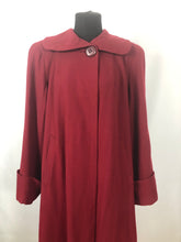 Load image into Gallery viewer, 1940s 11011 True Volup Burgundy Wool Coat by Windsmoor - Bust 48" 50"