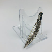Load image into Gallery viewer, 1940s Silver Sword and Scabbard Brooch