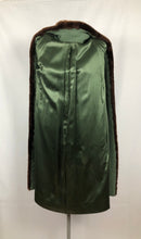 Load image into Gallery viewer, 1940s Sage Green Wool Coat with Real Fur Collar Trim - Bust 38 40