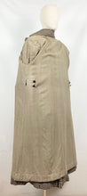 Load image into Gallery viewer, Original 1930s 1940s Brown and Cream Houndstooth Check Three Way Coat - Bust 38 40 42