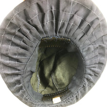 Load image into Gallery viewer, 1940s Dark Blue Grosgrain "Bonnet" Hat with Wide Brim