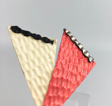 Load image into Gallery viewer, 1930s 1940s Cream and Coral Early Plastic Brooch