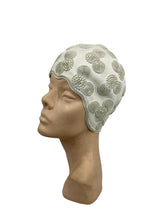 Load image into Gallery viewer, Fabulous Original 1930's Cream Scalloped Edge Swimming Cap - Vintage Swimwear *