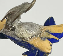 Load image into Gallery viewer, Vintage Gentian Brooch and Earrings Set From the 1940's or 1950's