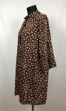 Load image into Gallery viewer, 1940s Make Do and Mend Smock in Brown Floral - Bust 36 38