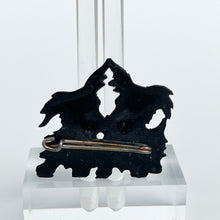 Load image into Gallery viewer, Original 1940's Brooch with Two Black Dogs