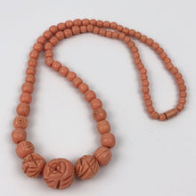 Load image into Gallery viewer, 1930s 1940s Early Plastic Necklace In Salmon Pink