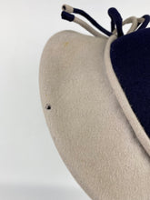 Load image into Gallery viewer, Original 1940s Blue and Grey Two Tone Felt Hat with Felt Trim - AS IS