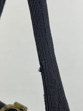 Load image into Gallery viewer, Original 1940s 1950s Dark Navy Blue Corde Bag with Gold Tone Clasp