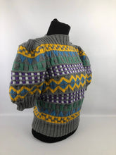 Load image into Gallery viewer, 1940s Reproduction Fair Isle Jumper for a 40 42 Bust