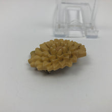 Load image into Gallery viewer, Vintage Carved Flower Brooch