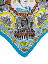 Load image into Gallery viewer, Original 1953 Queen Elizabeth II Coronation Commemorative Scarf with QEII Portrait in Centre.