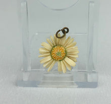 Load image into Gallery viewer, Vintage 1930s 1940s Carved Daisy Pendant