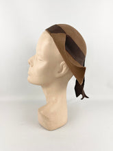 Load image into Gallery viewer, Original 1940's New York Creation Brown Felt Hat - Helen Hale Original *