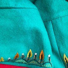Load image into Gallery viewer, 1930s Tyrolean Style Felt Embroidered Cropped Jacket - B40 42