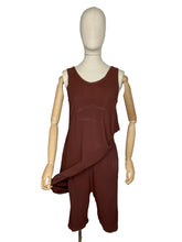 Load image into Gallery viewer, Original 1920's 1930's Crepe Underwear Matching Set with Knickers and Slip - Bust 34