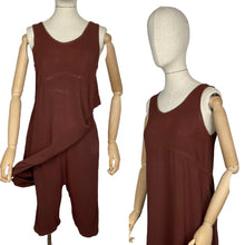 Load image into Gallery viewer, Original 1920's 1930's Crepe Underwear Matching Set with Knickers and Slip - Bust 34