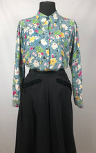 Load image into Gallery viewer, Original 1940s CC41 Floral Crepe Smock - B34 36 38