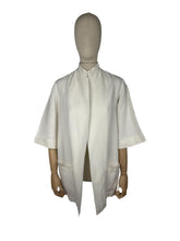 Load image into Gallery viewer, Original 1930's Marshall & Snelgrove Crisp White Linen Jacket - Bust 34 36 38 40 *