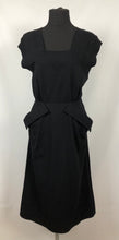 Load image into Gallery viewer, CC41 1940s Black Knitted Wiggle Dress by Jaeger - B34 35