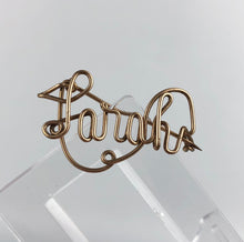 Load image into Gallery viewer, Vintage Gold Tone Sarah Brooch