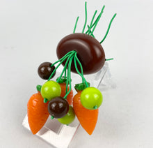 Load image into Gallery viewer, Fabulous Luxulite Carrot Brooch in Autumnal Brown, Green and Orange