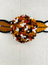 Load image into Gallery viewer, 1940's Style Colourful Felt Belt in Autumnal Shades Made From a 1941 Pattern Using Pure Wool Felt - Waist 36 37