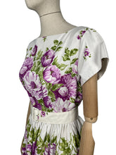 Load image into Gallery viewer, Original 1950's St Michael Floral Belted Summer Dress - Bust 40