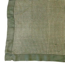 Load image into Gallery viewer, Original 1940's Pale Green Silk Necktie with Cream Polka Dots - Vintage Pocket Square