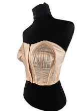 Load image into Gallery viewer, Original 1940's 1950's Long Line Pink Cotton Bra by Beauty Maid - Bust 32 33 34