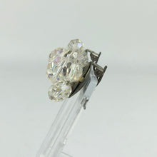 Load image into Gallery viewer, Vintage 1950s Clear Glass Clip On Earrings - Large