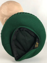 Load image into Gallery viewer, Original 1940s Kelly Green Felt Hat - Exceptionally Beautiful Piece