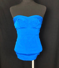 Load image into Gallery viewer, 1950s Vibrant Blue St Michael Swimsuit - B34