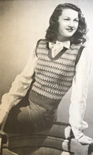 Load image into Gallery viewer, Reproduction 1940s Striped Pullover - B34 36