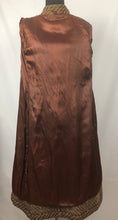 Load image into Gallery viewer, 1930s Brown and Cream Stripe Tweed Belted Coat with Double Collar - Bust 36 38