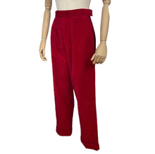 Load image into Gallery viewer, Original 1950's Cherry Red Sportaville Cords with Turn-Ups - Waist 27"