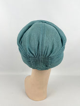 Load image into Gallery viewer, Original 1940’s Sea Foam Green Fabric Turban - Fabulous Vintage Hat