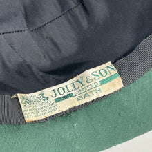 Load image into Gallery viewer, Original 1950's Forest Green Hat with Beautiful Pink Floral Trim - Jolly & Son Ltd Bath