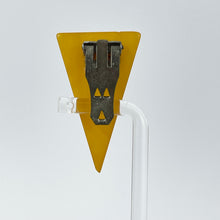 Load image into Gallery viewer, Fabulous Triangle Shaped Bakelite Dress Clip In Mustard