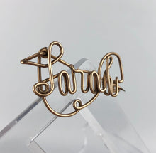 Load image into Gallery viewer, Vintage Gold Tone Sarah Brooch