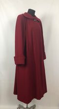 Load image into Gallery viewer, 1940s 11011 True Volup Burgundy Wool Coat by Windsmoor - Bust 48" 50"
