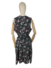 Load image into Gallery viewer, Original 1940's Volup Floral Cotton Apron - Would Make A Great Summer Dress - Bust 40 42 44
