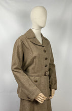 Load image into Gallery viewer, Reproduction Volup 1930s Brown Check Belted Walking Suit for a 44-36-46