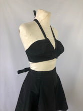 Load image into Gallery viewer, 1940s Deadstock Jantzen Black Two Piece Playsuit - Shorts and Top Set - B34 35