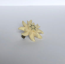 Load image into Gallery viewer, Vintage Carved Edelweiss Tourist Brooch