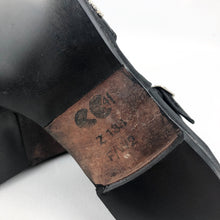Load image into Gallery viewer, CC41 Black and Silver Satin Low Wedge Shoes - UK 6